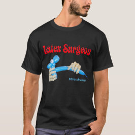 Latexkirurgskjorta med ballonghunden och händer tee shirt