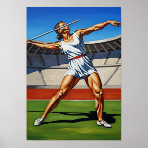 L'ATHLÈTE AU JAVELOT (Javelin-Idrottsmannen) - Ori Poster