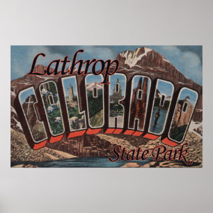 Lathrop delstatspark, Colorado Poster