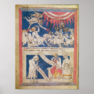 Latin 7253 15 675, f.4v: Jobbet testas av Gud Poster