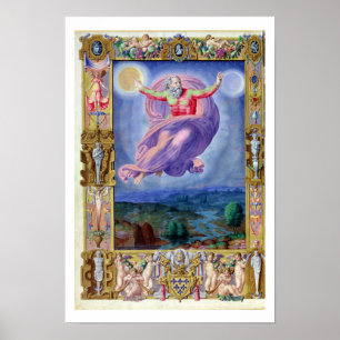 Latin 8880 fol.182v Gud Far, från Psalt Poster