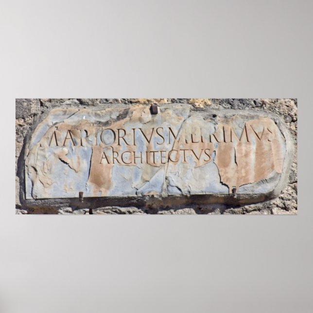 Latin Architect Poster (Framsidan)