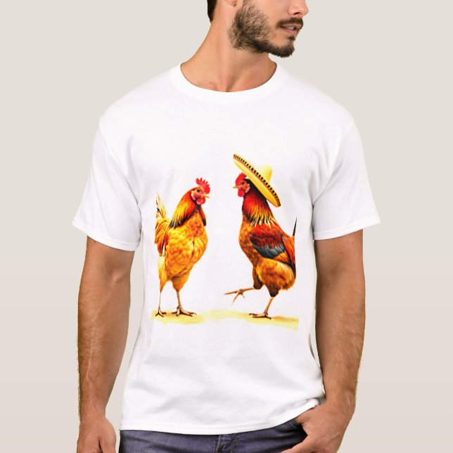 Latin chicken dancers t shirt (Framsida)