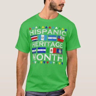 Latin Countries Flag Latino National Hispanic Heri T Shirt