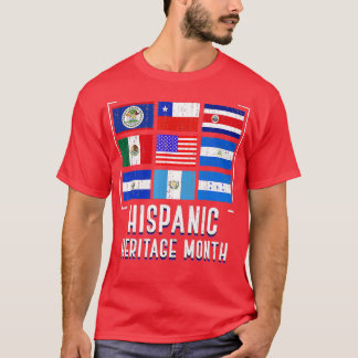 Latin Culture Latino Land Flagga Hispanic Herit T Shirt