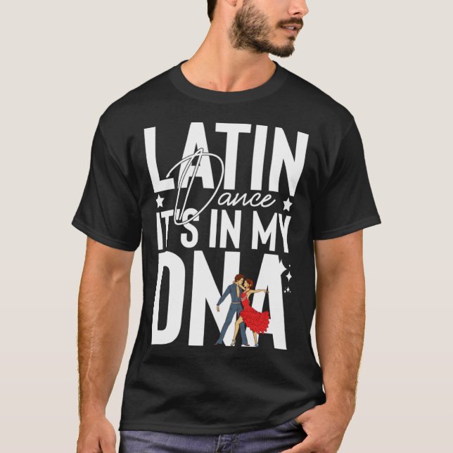 Latin Dance Music Shoes Lessons Beginner Workout D T Shirt (Framsida)