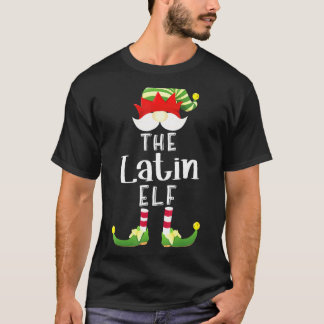 Latin Elf Group jul Pajama Party T Shirt