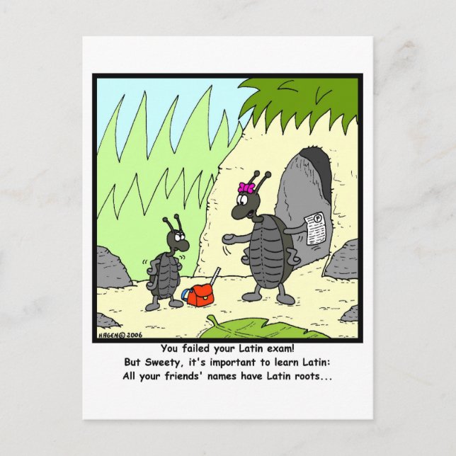 Latin Exam Vykort (Framsida)