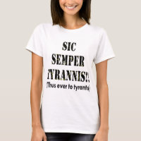 Latin för Sic Semper Tyrannis Thus någonsin till