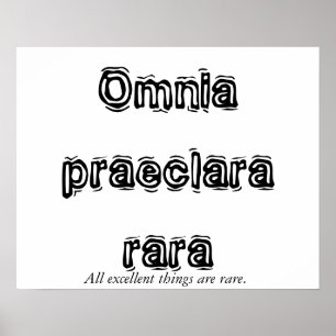 Latin formulerar utmärkthet poster