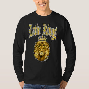 Latin Kung Alkqn Latino Hispanic Kärlek De Rey Pue T Shirt