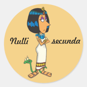 Latin: Nulli secunda Runt Klistermärke