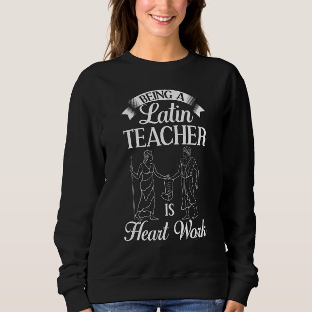 Latin Teacher Rom Language Lesson Student School T Shirt (Framsida)