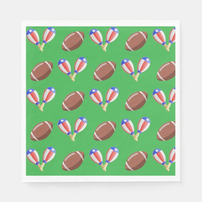 Latin-themed Football Pappersservett (Framsidan)