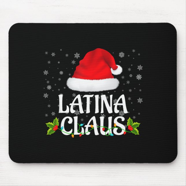 Latina Claus Christmas Lights Santa Pajama Family  Musmatta (Framsidan)