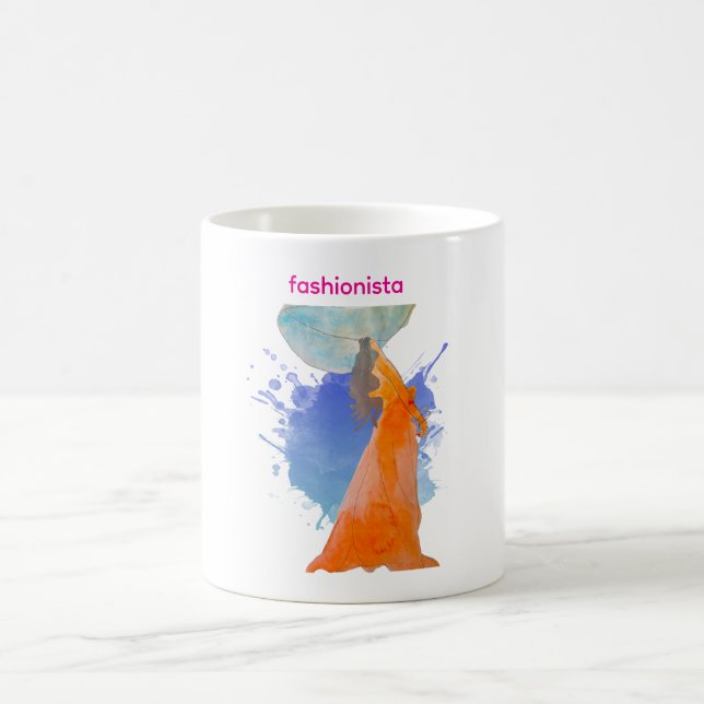 Latina Fashionista with Hat Kaffemugg (Center)