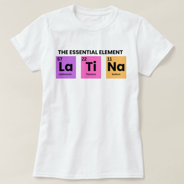 Latina Gift-shirt,Chicana Shirts,Latina Power,the T Shirt (Design framsida)