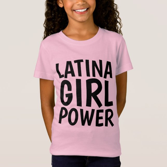 LATINA GIRL POWER T-shirts (Framsida)
