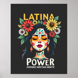 Latina Power Hispanic Heritage Month Poster