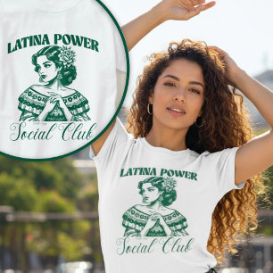 Latina Power Social Klubb med eldrift Latina Bonit T Shirt