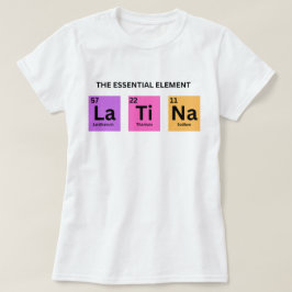 Latina present T-shirt, Chicana Tröjor, Latina Pow T Shirt