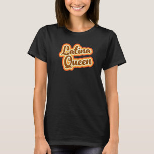 Latina Queen Retro Vintage Stil Graphic Girls Spa T Shirt