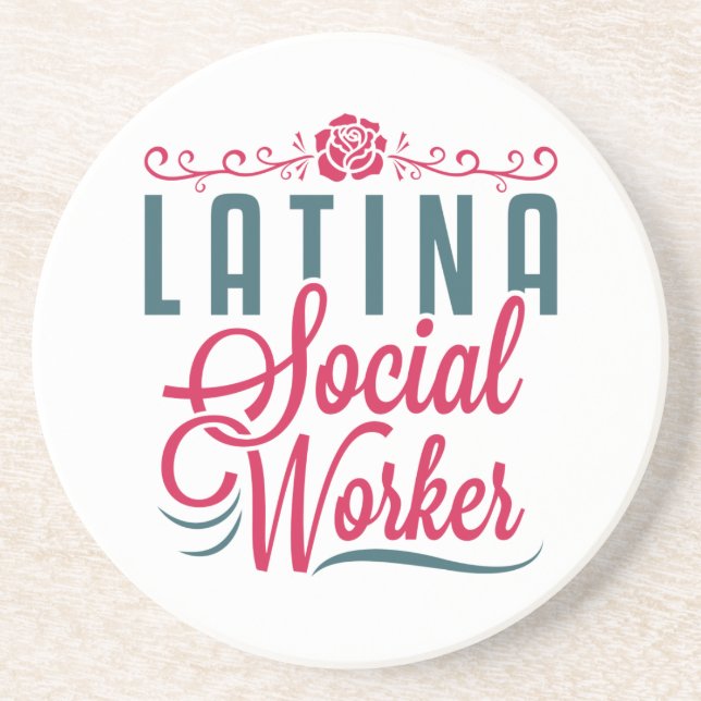Latina Social Worker LCSW Latx Hispanic Underlägg (Framsidan)