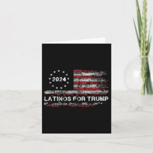 Latinamerikaner För Trump 2024 - Presidentval Trum Kort