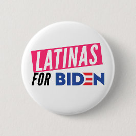 Latinas for Joe Biden Round Button Knapp