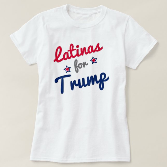 Latinas för trumf 2016 tee shirt (Design framsida)