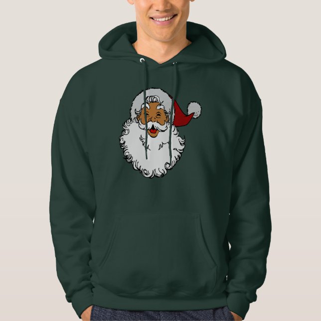 latino birational jultomten christmas hoodie (Framsida)