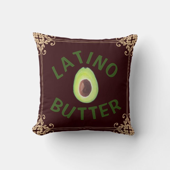 Latino Butter Dekorativ kudde (Framsida)