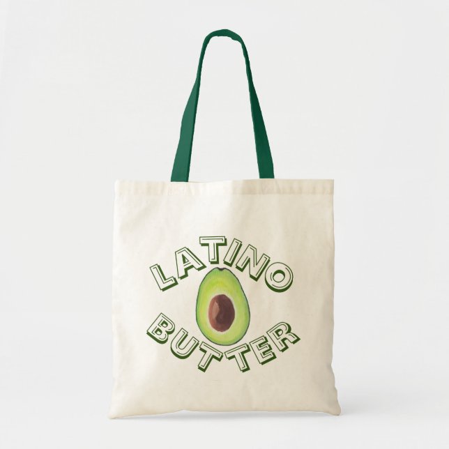 Latino Butter Tote Bag Tygkasse (Framsidan)