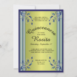 Latino-flickor 15-årsdag Quinceanera-inbjudan Inbjudningar