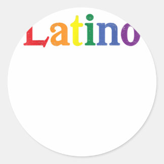 Latino Gay LGBT Distress Regbow Design Runt Klistermärke