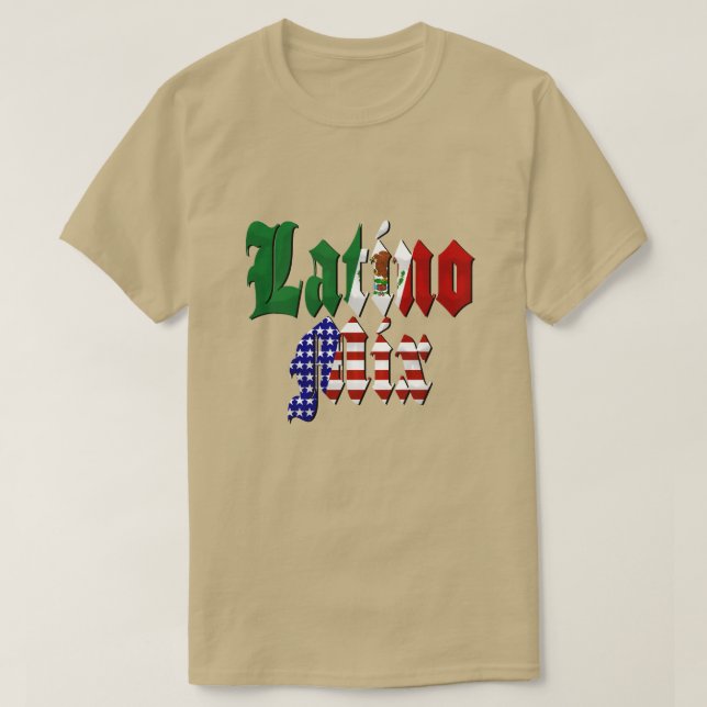 Latino Mix - Mexikanska amerikan T Shirt (Design framsida)