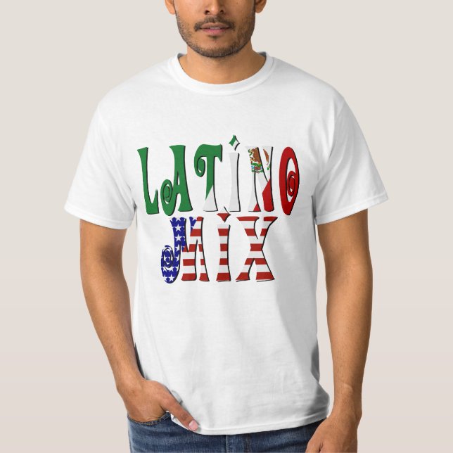 Latino Mix - Mexikanska amerikan T Shirt (Framsida)