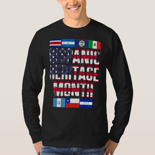 Latino Pride Latin American Culture Hispanic Herit T Shirt (Framsida)
