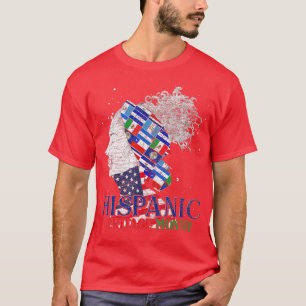 Latino Pride Latino Land Flaggor Hispanic Herit T Shirt
