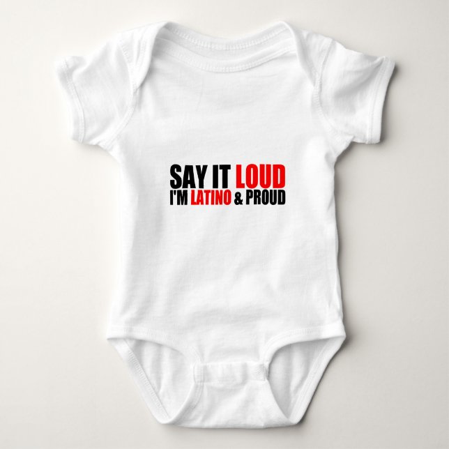 Latino & stolt t-shirt (Framsida)