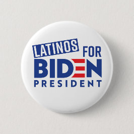 Latinos for Joe Biden Round Button Knapp