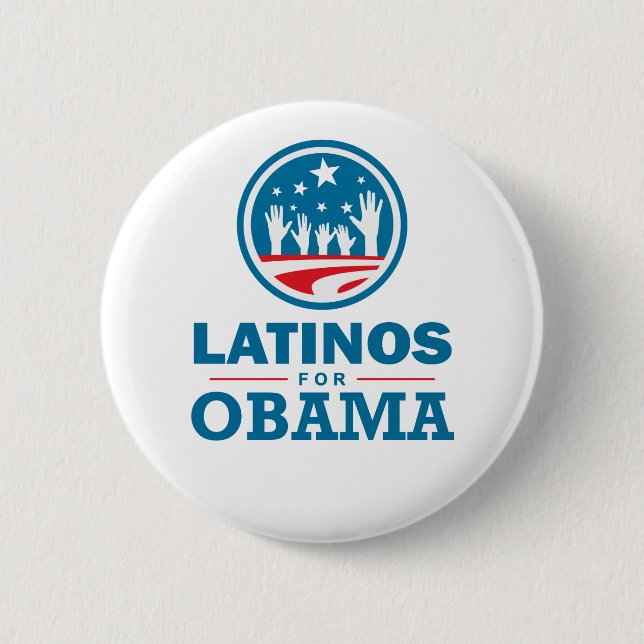 Latinos för Obama Knapp (Framsida)
