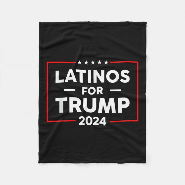 Latinos for Trump 2024 Fleecefilt (Framsidan)
