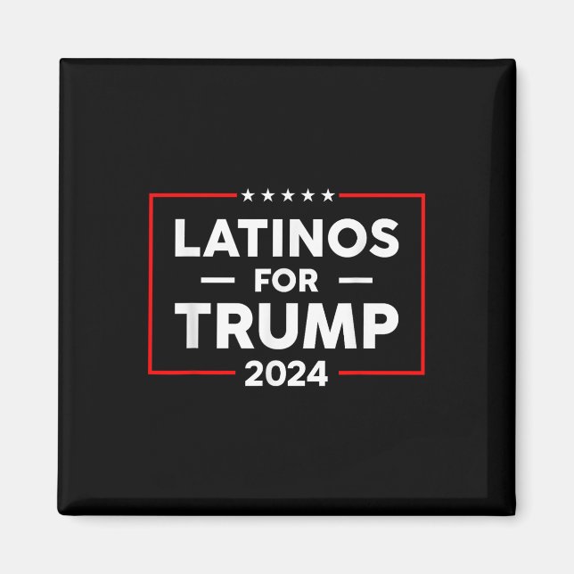 Latinos for Trump 2024 Magnet (Framsidan)