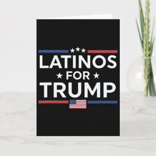Latinos för Trump 2024 - Presidentval Trump  Kort