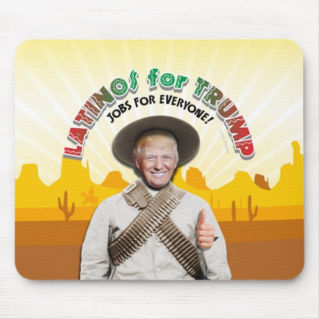 LATINOS FÖR TRUMP Hispanic Pancho Villa Bandito Musmatta (Framsidan)