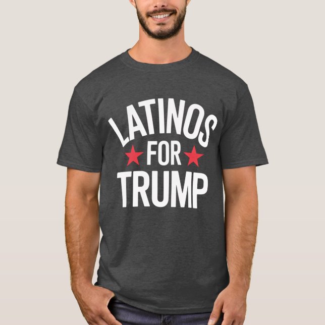 Latinos for Trump T Shirt (Framsida)