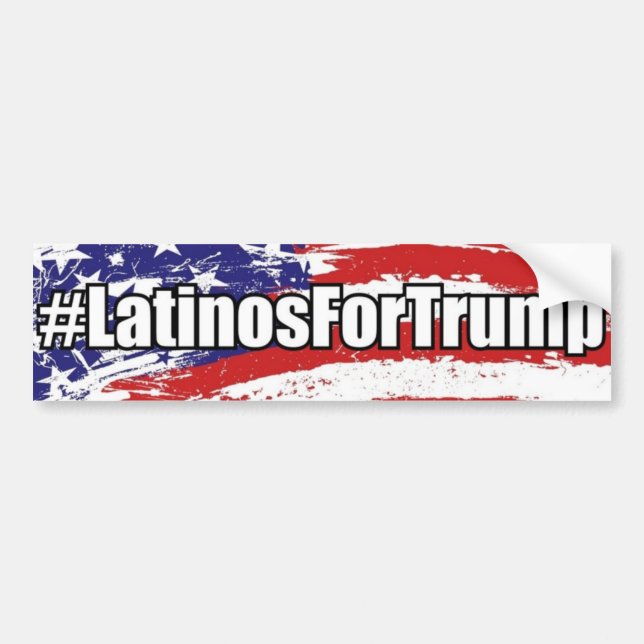 #LatinosForTrump Latinos För Trump Bildäckslapp Bildekal (Framsidan)