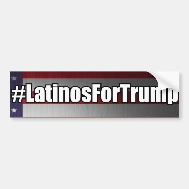 #LatinosForTrumpLatinos för trumfbildekal Bildekal (Framsidan)
