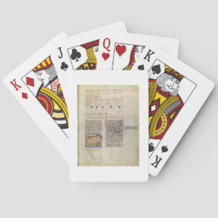 Latinsk 7272 fol.112 Upplyst kalendersida för Spelkort